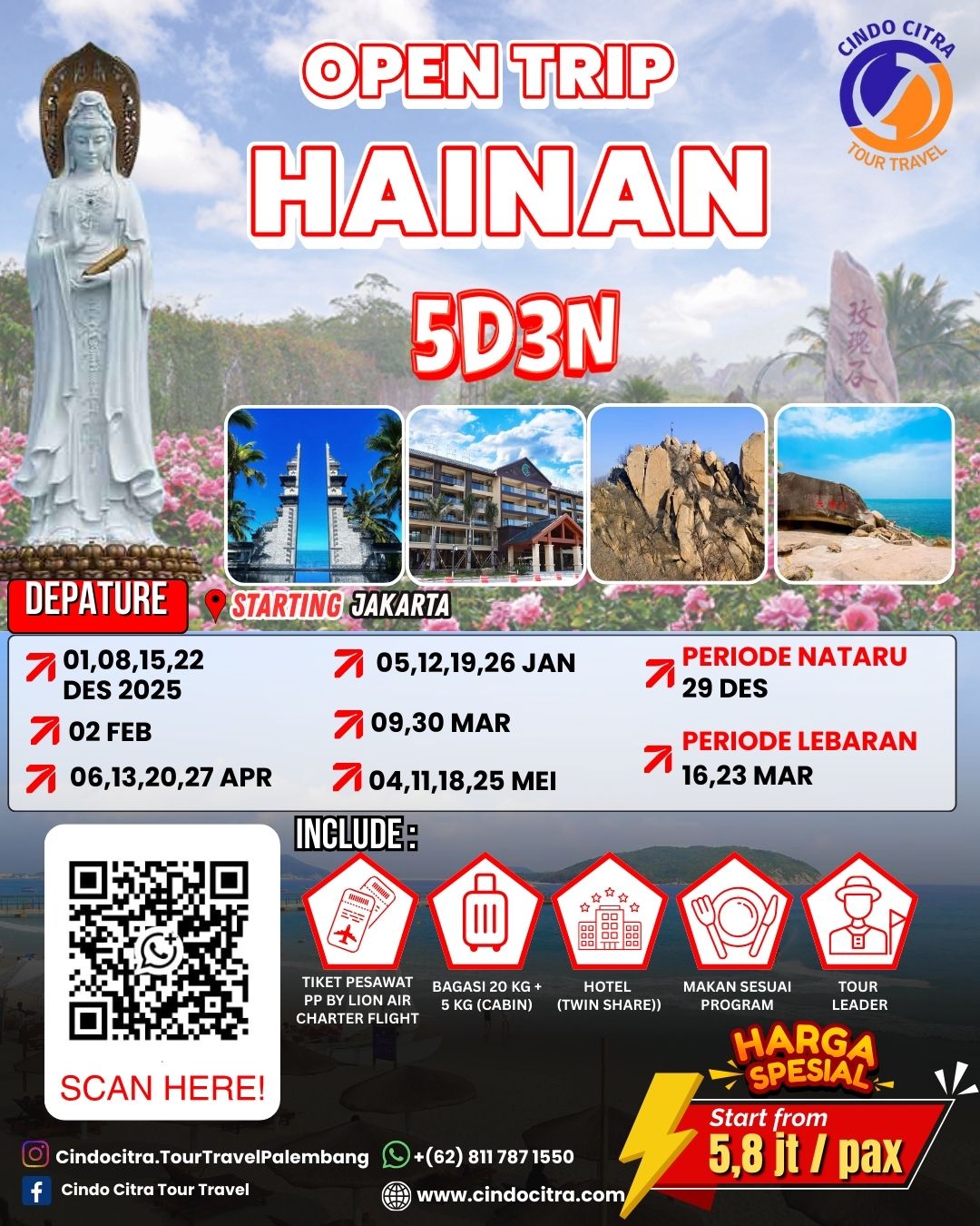 OPEN TRIP HAINAN 5D3N